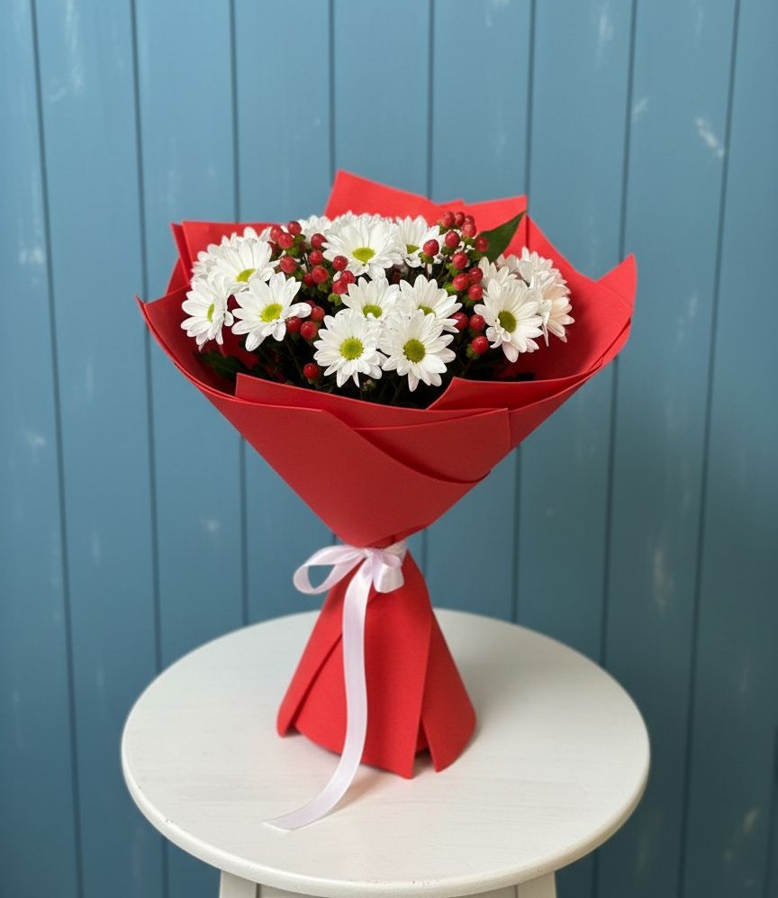 Букет цветов из: Хризантемы в Барсуковской