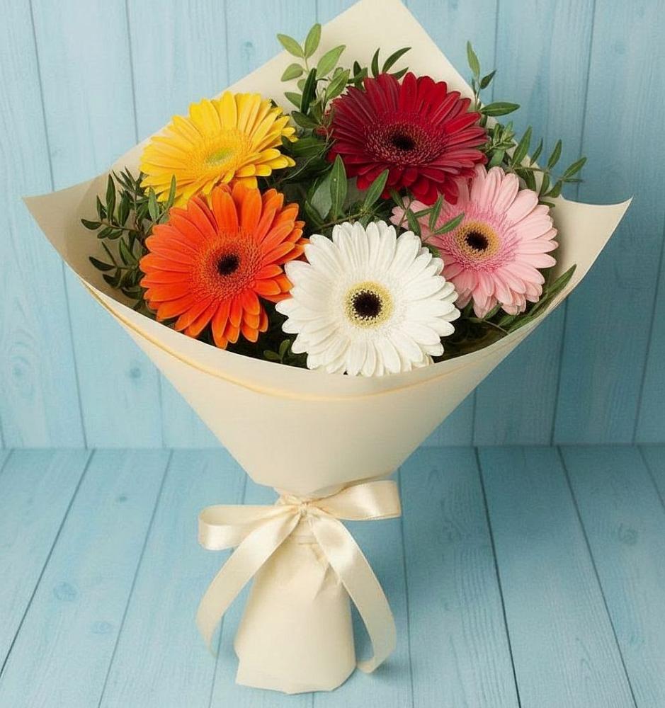Букет цветов из: Герберы в Барсуковской