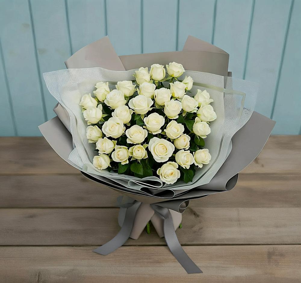 Букет Белоснежная нежность в Барсуковской