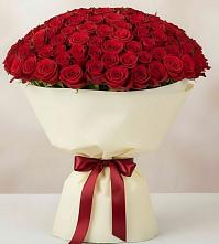 Букет 101 Красная роза Милано в Барсуковской