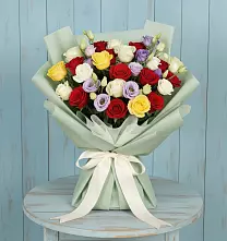 Букет цветов из:  Розы в Барсуковской