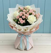 Букет цветов из:  Розы в Барсуковской
