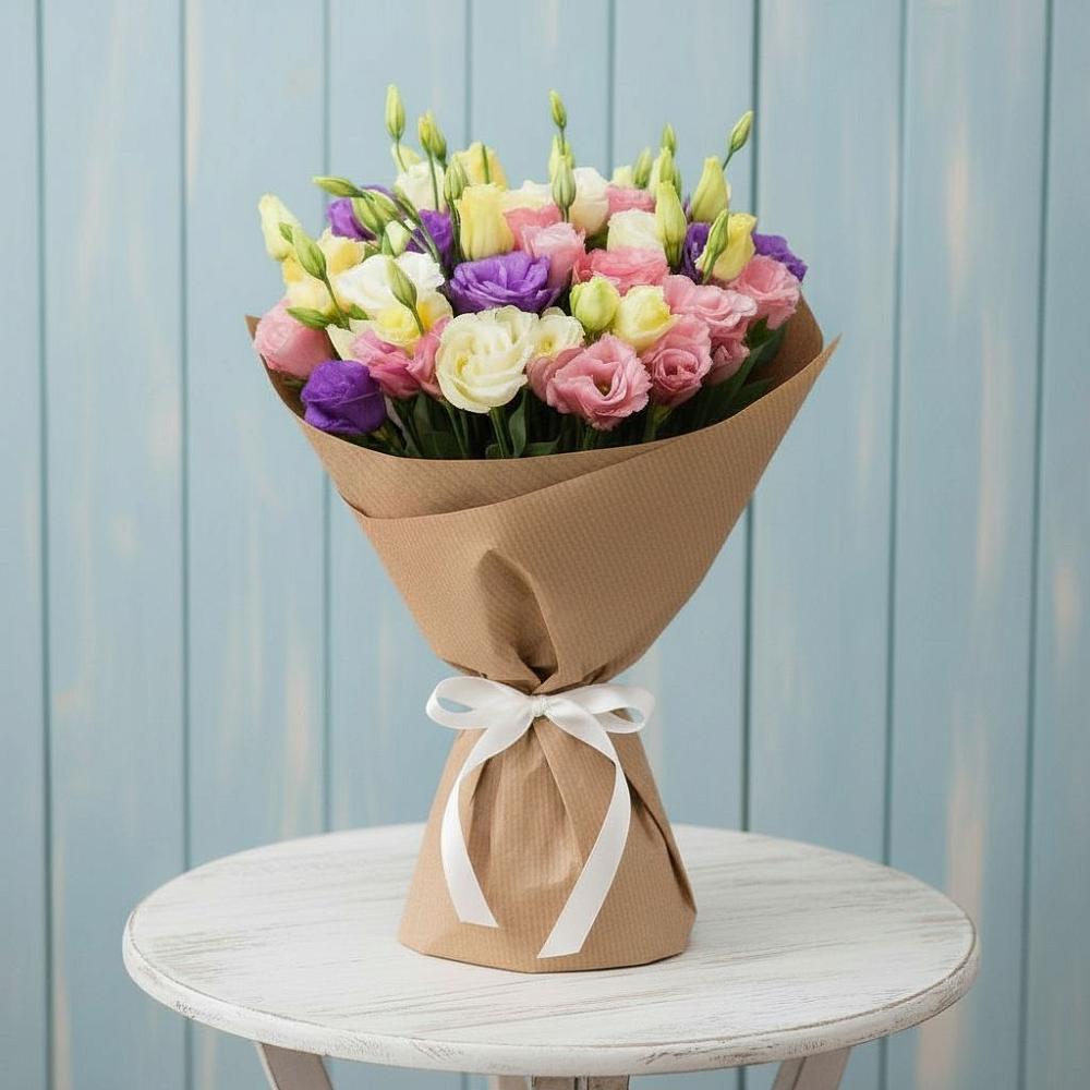 Букет цветов из: Лизиантусы в Барсуковской