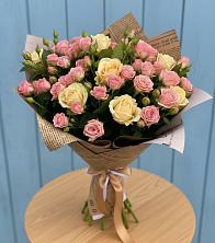Букет цветов из:  Розы в Барсуковской