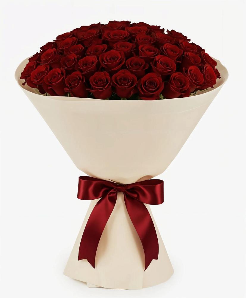 Букет 101 Бордовая роза Блэк Бакарра в Барсуковской