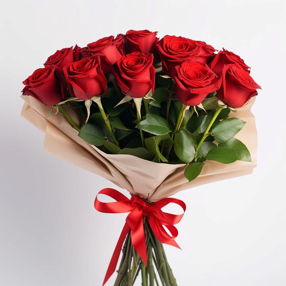 Букет 11 Красных роз Эдлесс Лав в Барсуковской
