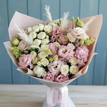 Букет цветов из:  Альстромерии и Розы в Барсуковской