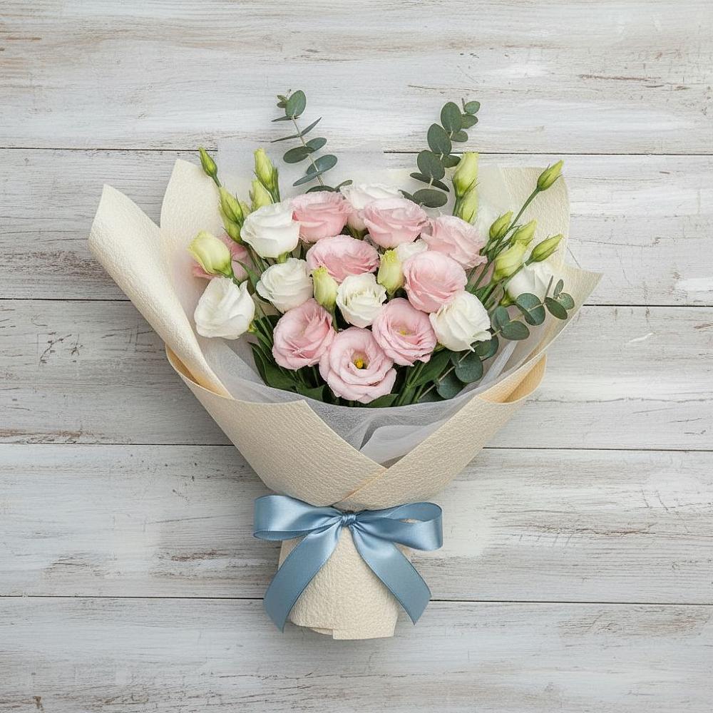 Букет цветов из: Лизиантусы в Барсуковской