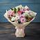 Букет цветов из: Хризантемы, Альстромерии и Розы в Барсуковской